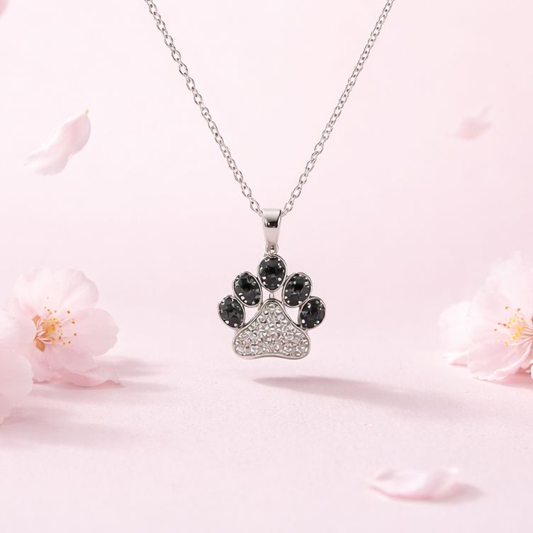 GARGANTILLA HUELLITAS MIDE 18 A 20 PULGADAS.  PLATA .925