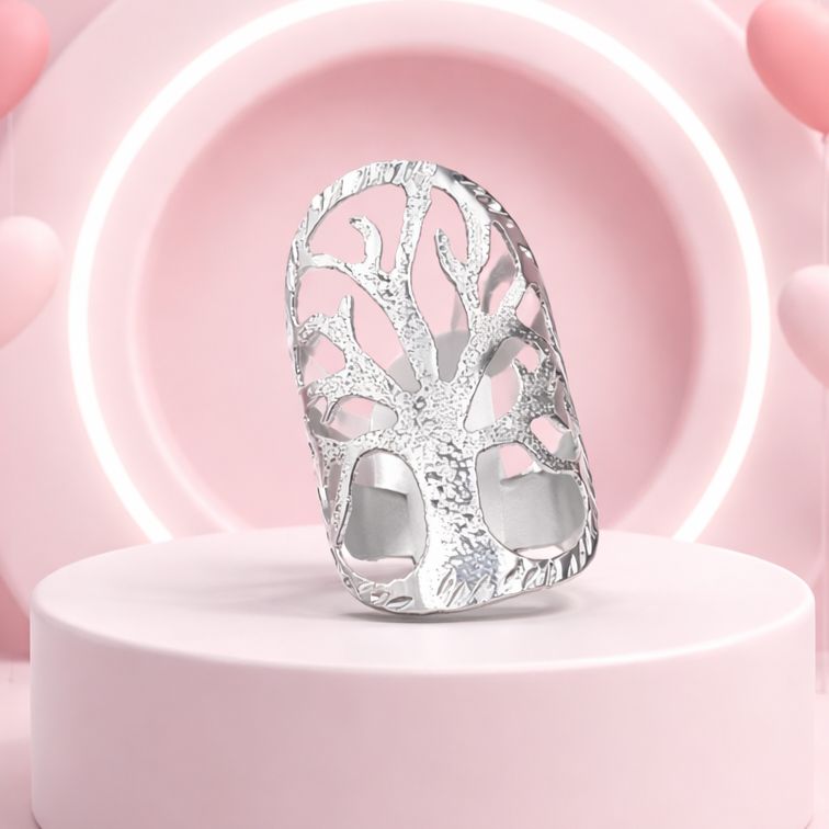 ANILLO ARBOL DE LA VIDA  #6 PLATA .925