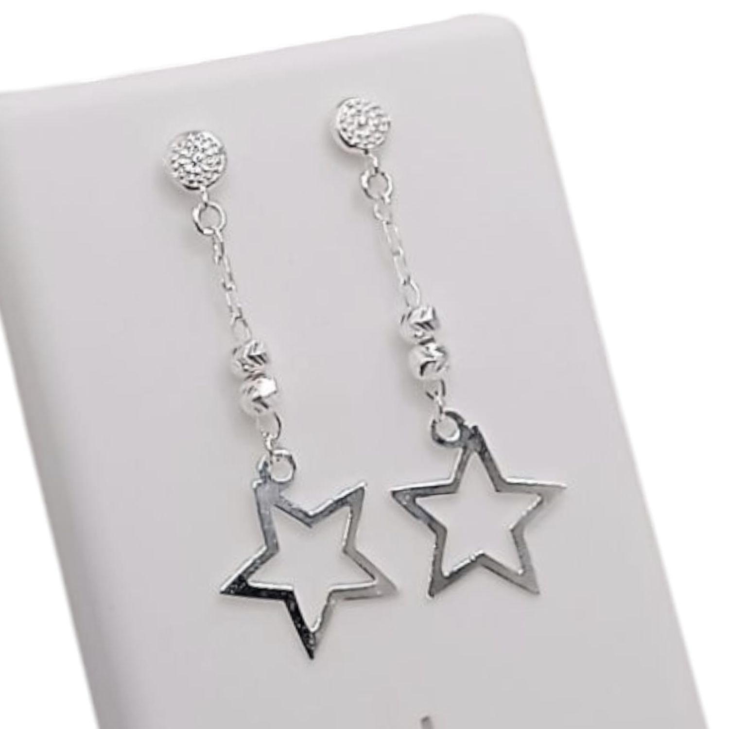 ARETE FANCY LARGO  4.5 CM PLATA .925