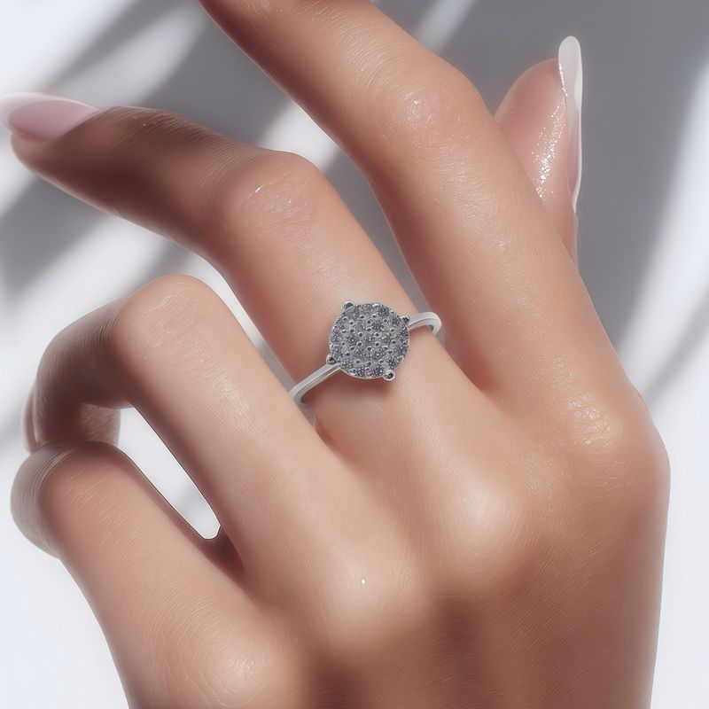 ANILLO CON MINI CZ VARIAS MEDIDAS  PLATA .925