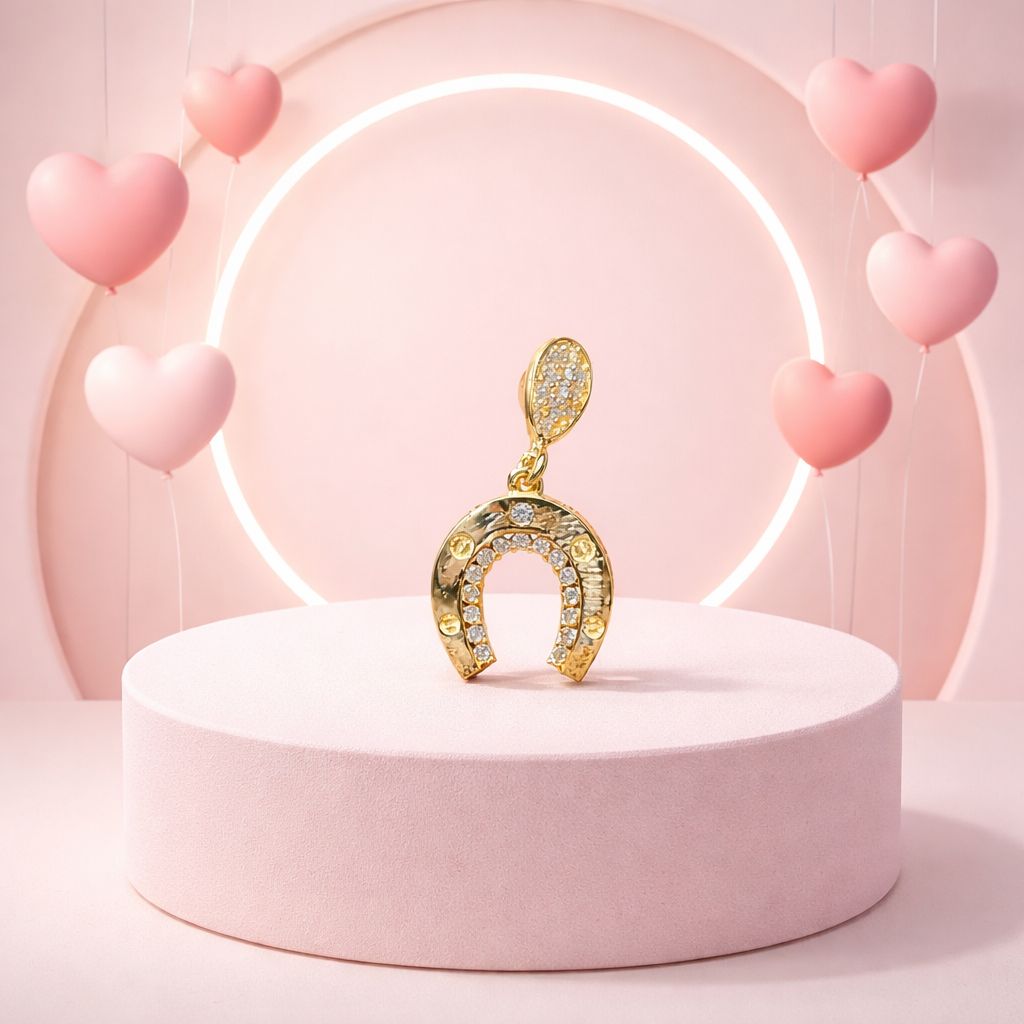 DIJE HERRADURA 2 CM ORO 14K