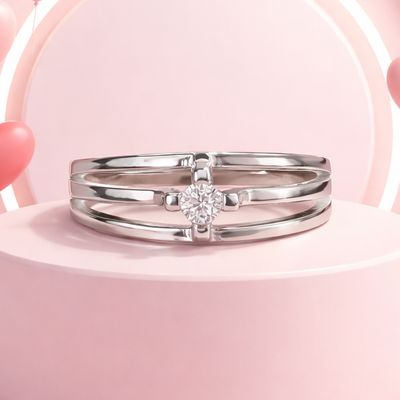 ANILLO SOLITARIO VARIAS MEDIDAS  PLATA .925