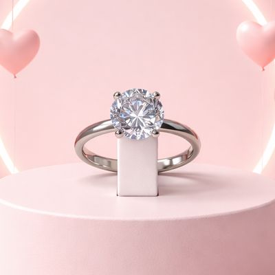 ANILLO SOLITARIO 8mm VARIAS MEDIDAS PLATA .925