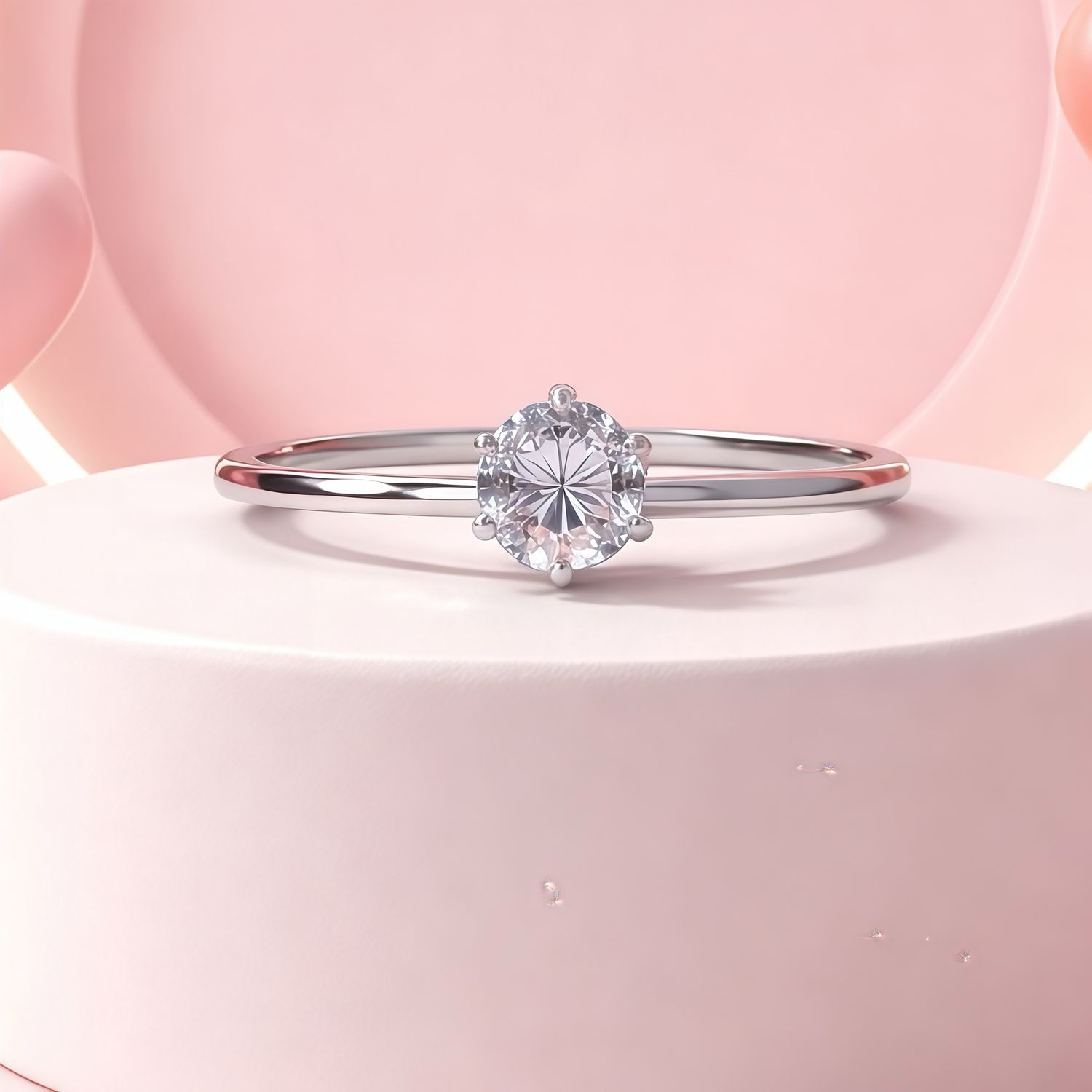 ANILLO SOLITARIO VARIAS MEDIDAS PLATA .925