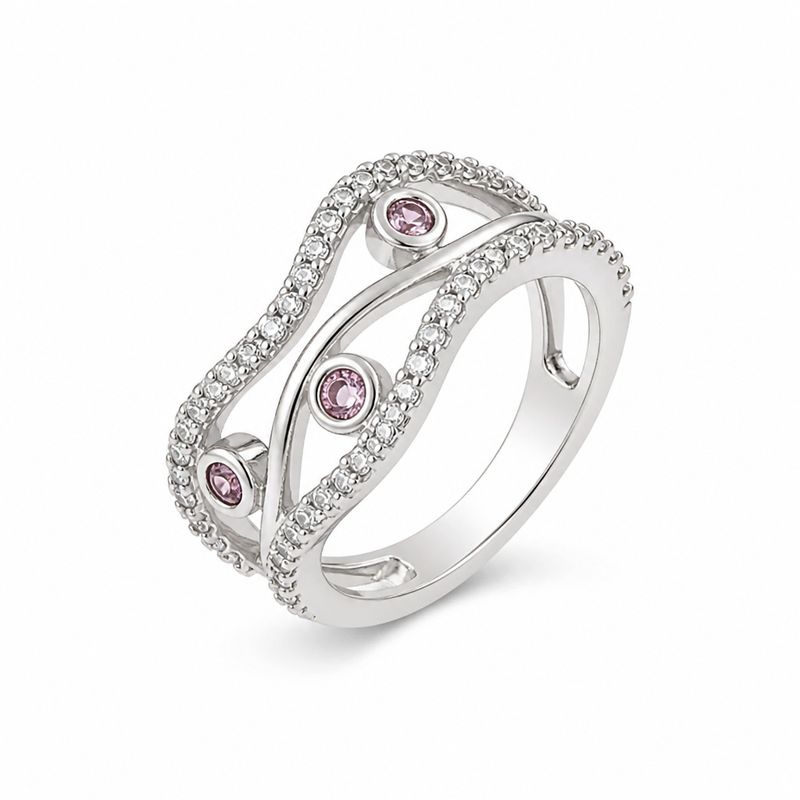 ANILLO CZ VARIAS MEDIDAS PLATA .925