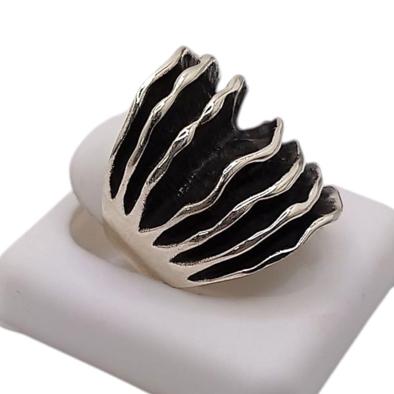 ANILLO ACORDEON OXI # 6.5 PLATA .925