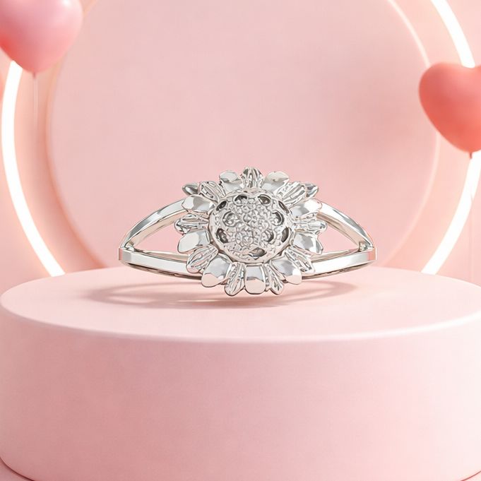 ANILLO GIRASOL VARIAS MEDIDAS PLATA .925