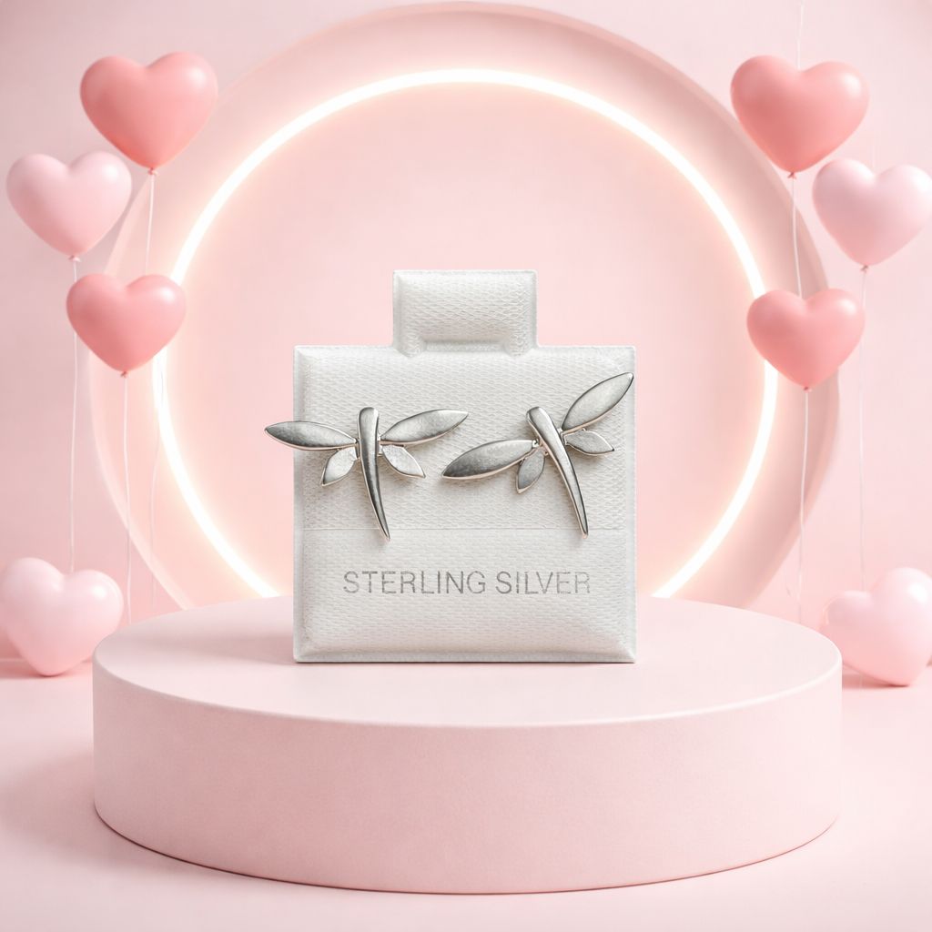 ARETE LIBELULA BROCHE MARIPOSA PLATA .925