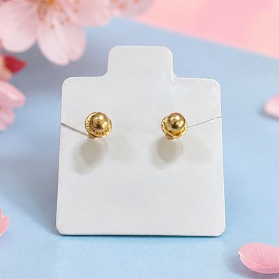 BLUEBERRY MUFFIN STUD EARRINGS 14K GOLD