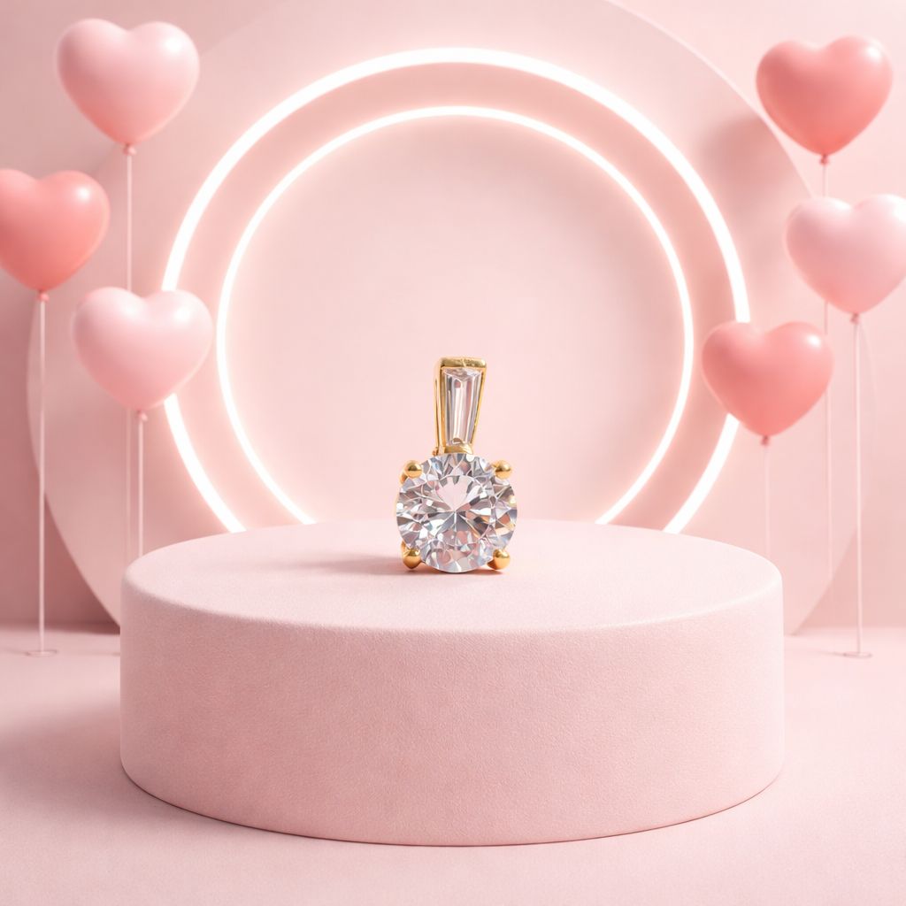 DIJE CZ 1.5 CM ORO 14K