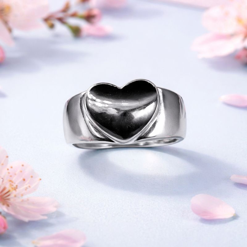ANILLO CORAZON # 6.5 AJUSTABLE, PLATA .925