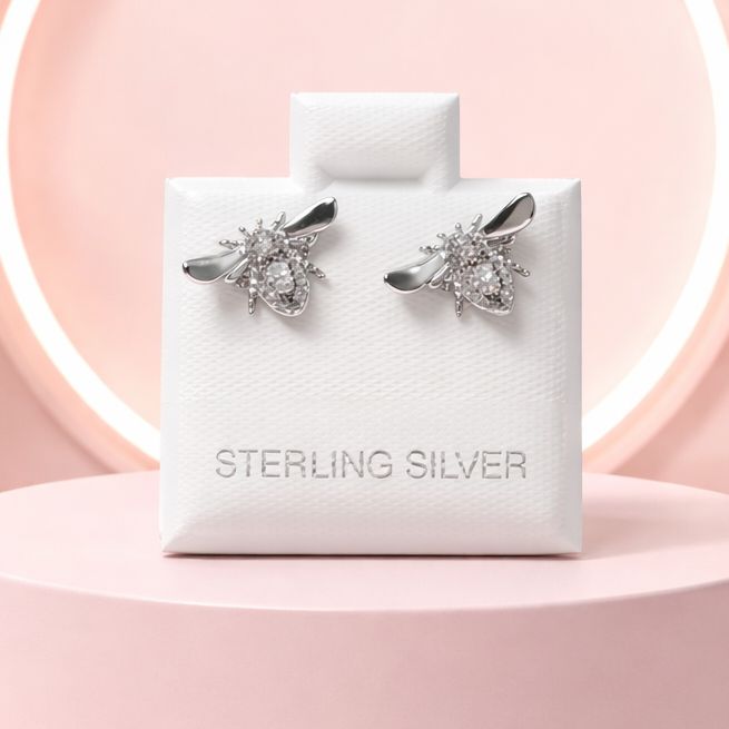 ARETE ABEJITA REINA, PLATA .925