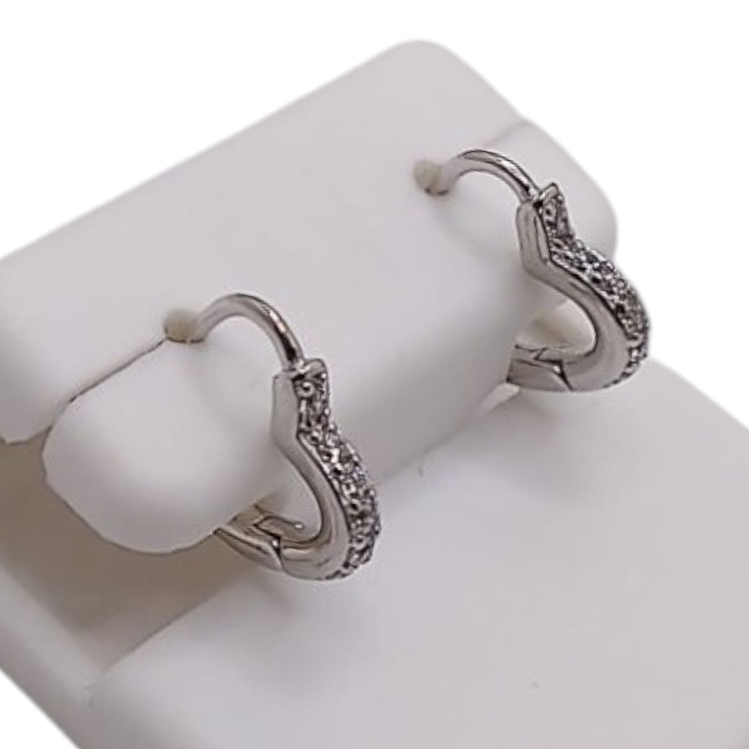 HUGGUI CORAZON CON CZ, PLATA .925