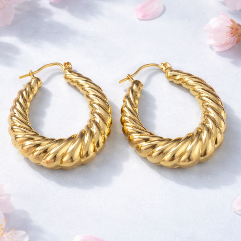 ARRACADA CAMARON MED 3 CM ORO 10K