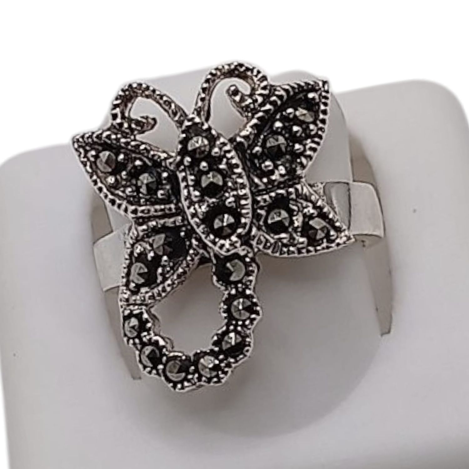 ANILLO MARQUESITA LIBELULA , VARIAS  MEDIDAS, PLATA .925