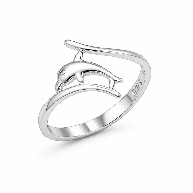 ANILLO DELFIN VARIAS MEDIDAS, PLATA .925