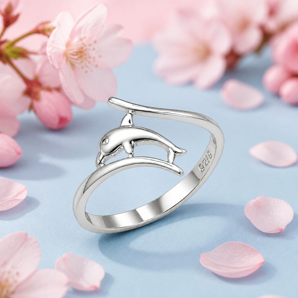 ANILLO DELFIN VARIAS MEDIDAS, PLATA .925