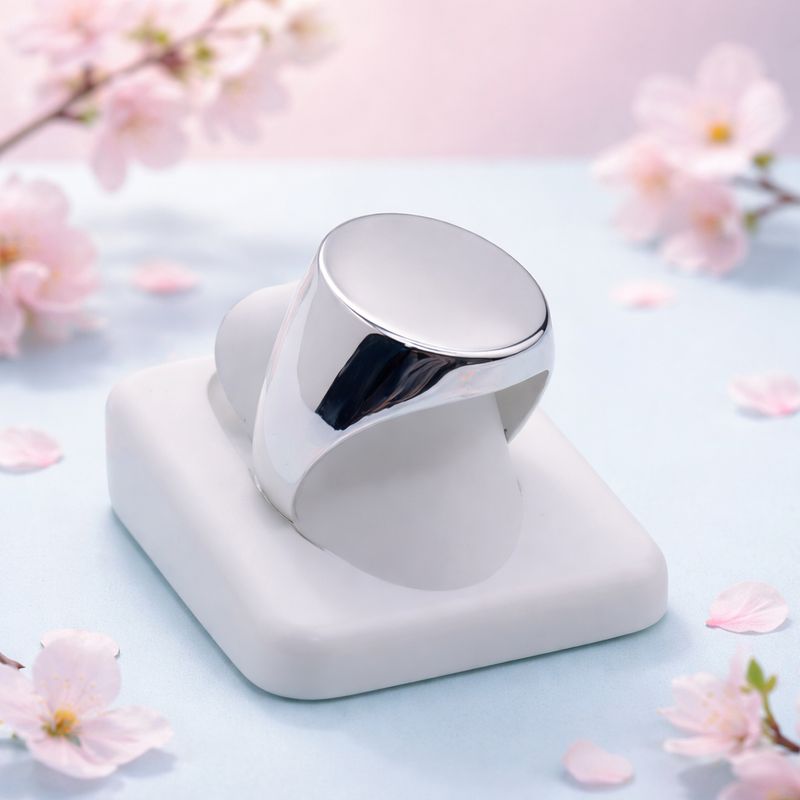 ANILLO CABALLERO LISO, VARIAS MEDIDAS, PLATA .925