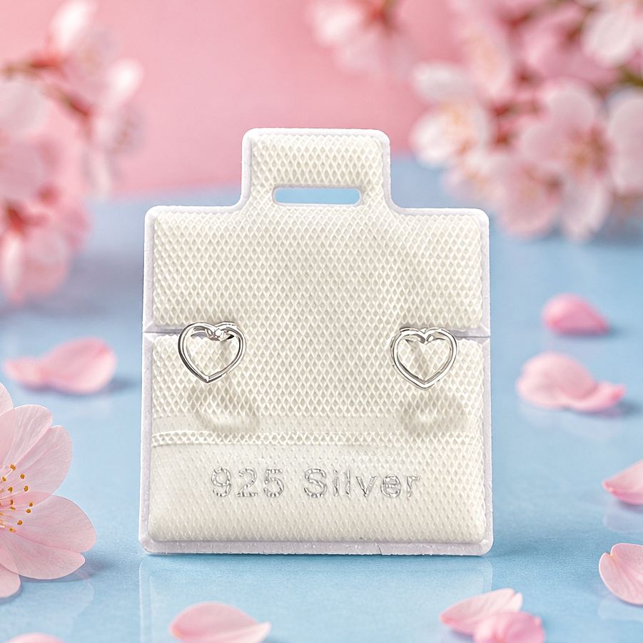 Broquel Corazon Silueta plata 925 Mexicana