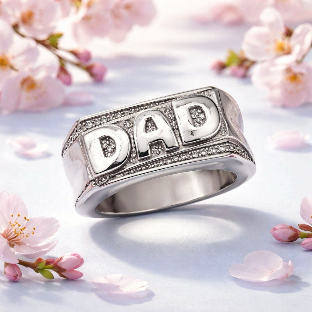 ANILLO FANCY DAD # 11 PLATA .925