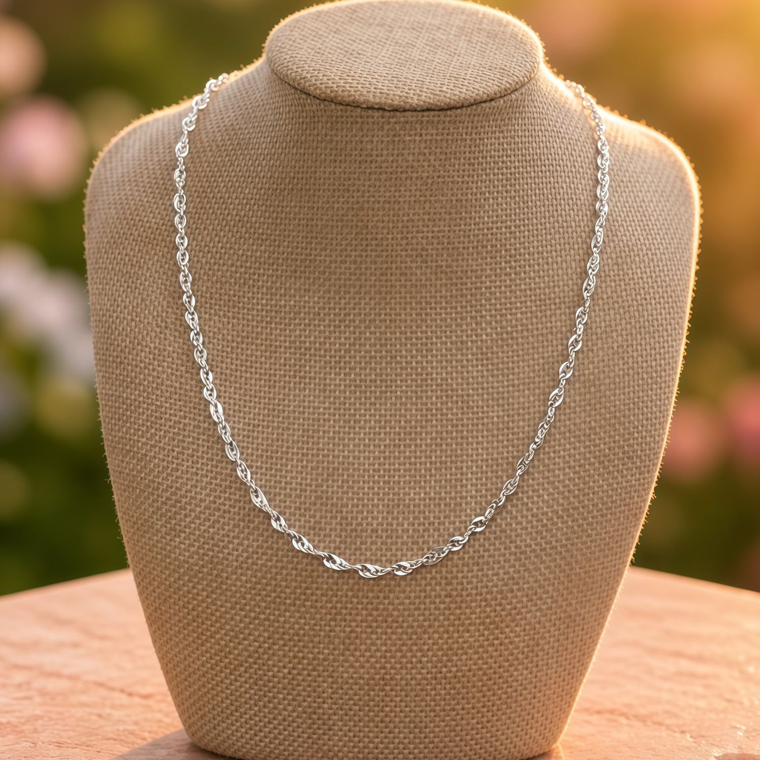 CADENA SOGA, 18" 3.5 MM PLATA .925