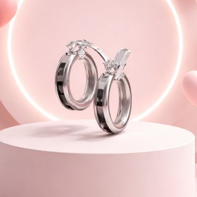 ARRACADA CANAL 2 CM CZ BCA Y NEGRA , PLATA .925