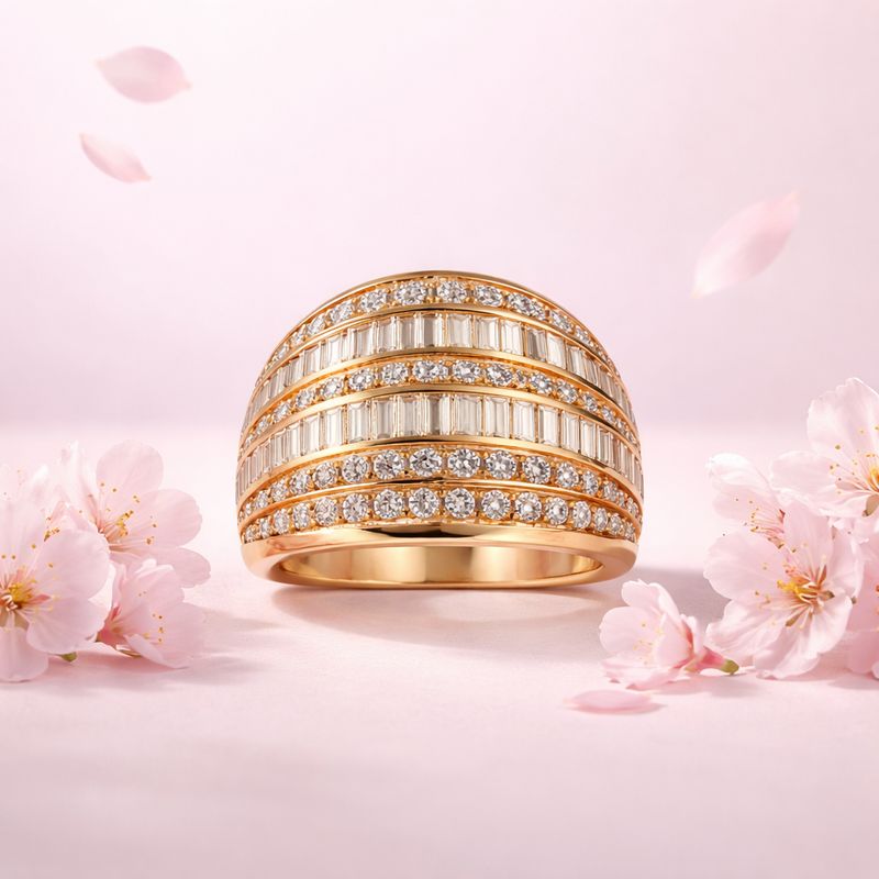 ANILLO CON CZ Y CHAPA DE ORO, VARIAS MEDIDAS, PLATA .925