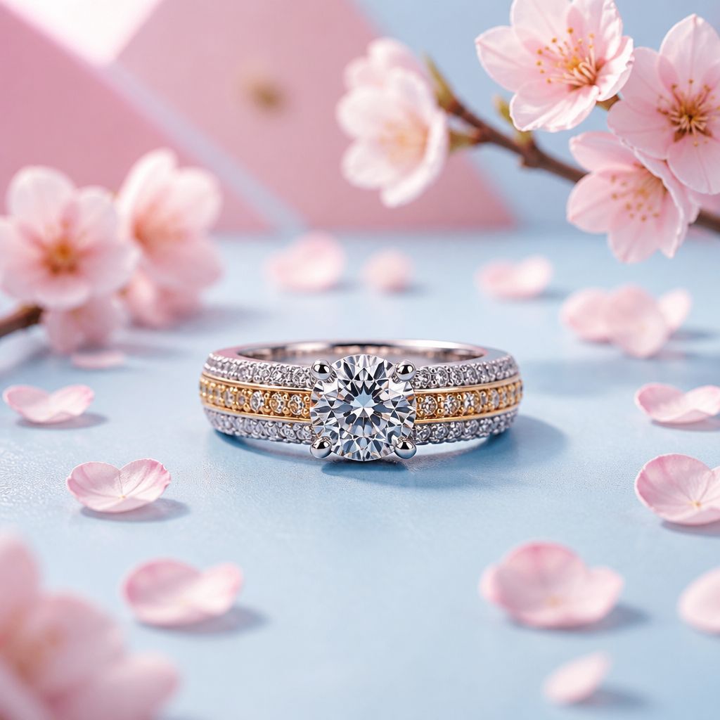 ANILLO FANCY CON CHAPA DE ORO, VARIAS MEDIDAS PLATA .925