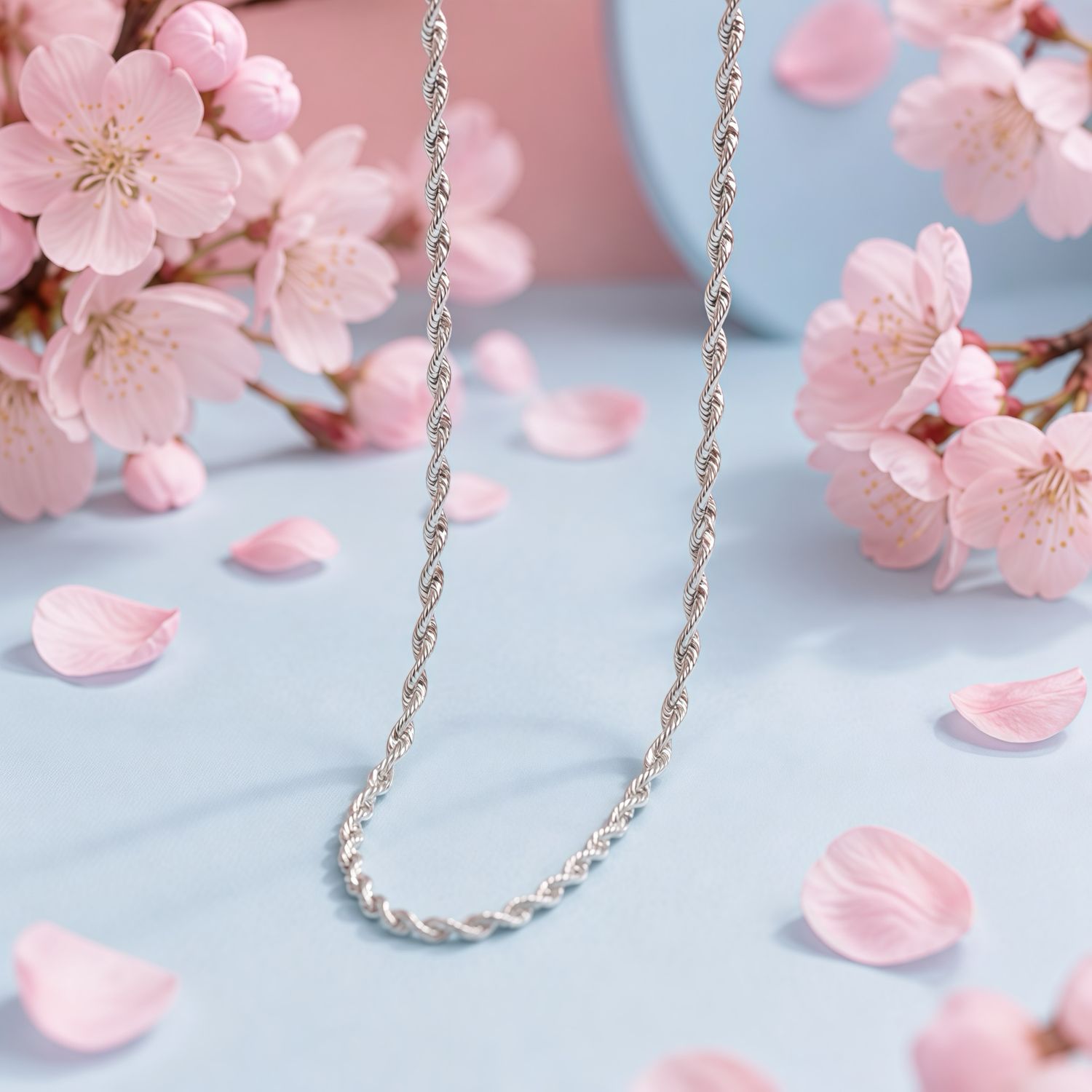 Cadena Singapur rígida 18" PLATA .925 Italiana