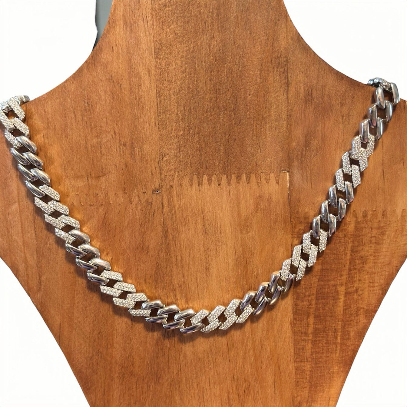 CADENA CHOKER 18" 10 MM, PLATA .925