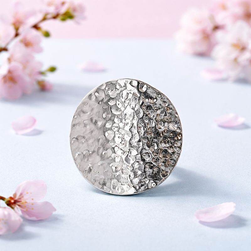 ANILLO CIRCULAR AJUSTABLE # 6, PLATA .925
