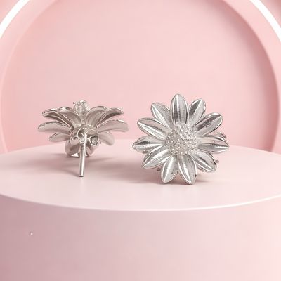 ARETE GIRASOL BROCHE MARIPOSA, PLATA .925