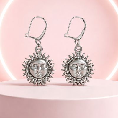 ARETE LARGO 3.5 CM, SOL PLATA .925