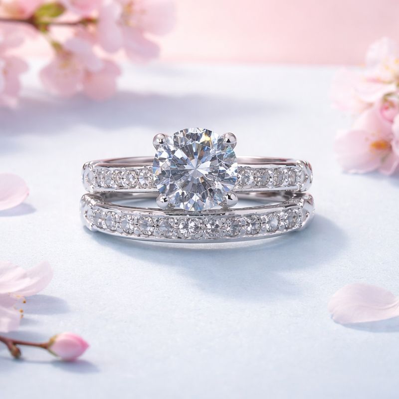 ANILLO ALIANZA CON MINI CZ, VARIAS MEDIDAS, PLATA .925