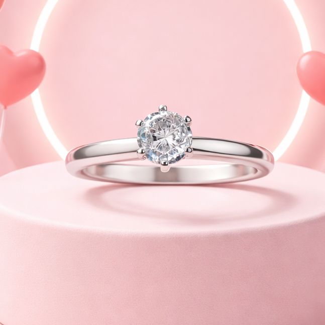 ANILLO SOLITARIO VARIAS MEDIDAS, PLATA .925