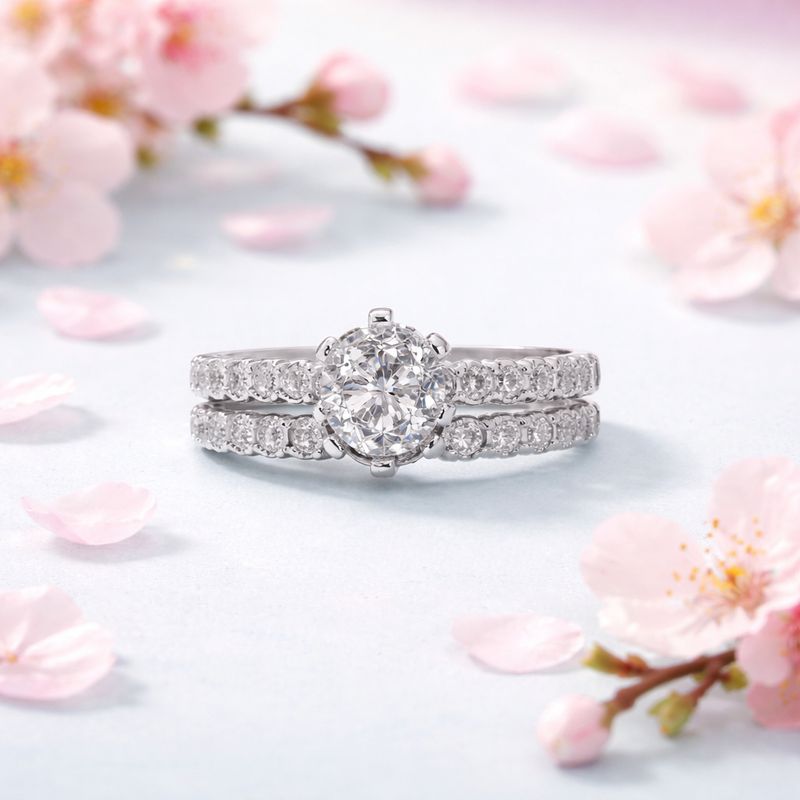 ANILLO ALIANZA CON MINI CZ, VARIAS MEDIDAS, PLATA .925