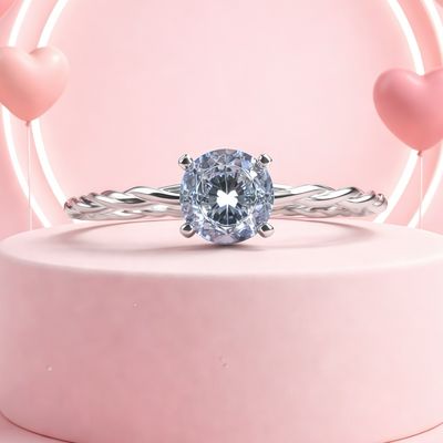 ANILLO SOLITARIO,  VARIAS MEDIDAS, PLATA .925