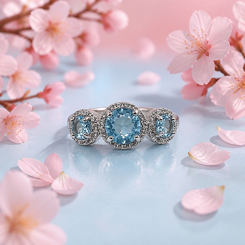 ANILLO FANCY AZUL CIELO, VARIAS MEDIDAS, PLATA .925