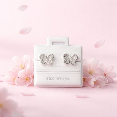 Broquel Mariposa Puntitos, Plata 925 MX, Broquel Mariposa Puntitos, Plata 925 MX,