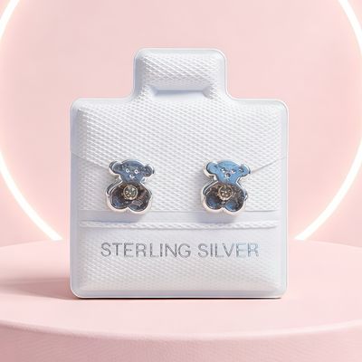 BROQUEL OSITO, BROCHE BOLITA, PLATA .925