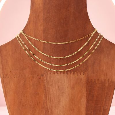 Basic Cuban Chain 18" long x 1MM wide with gold plating on Italian 925 Silver