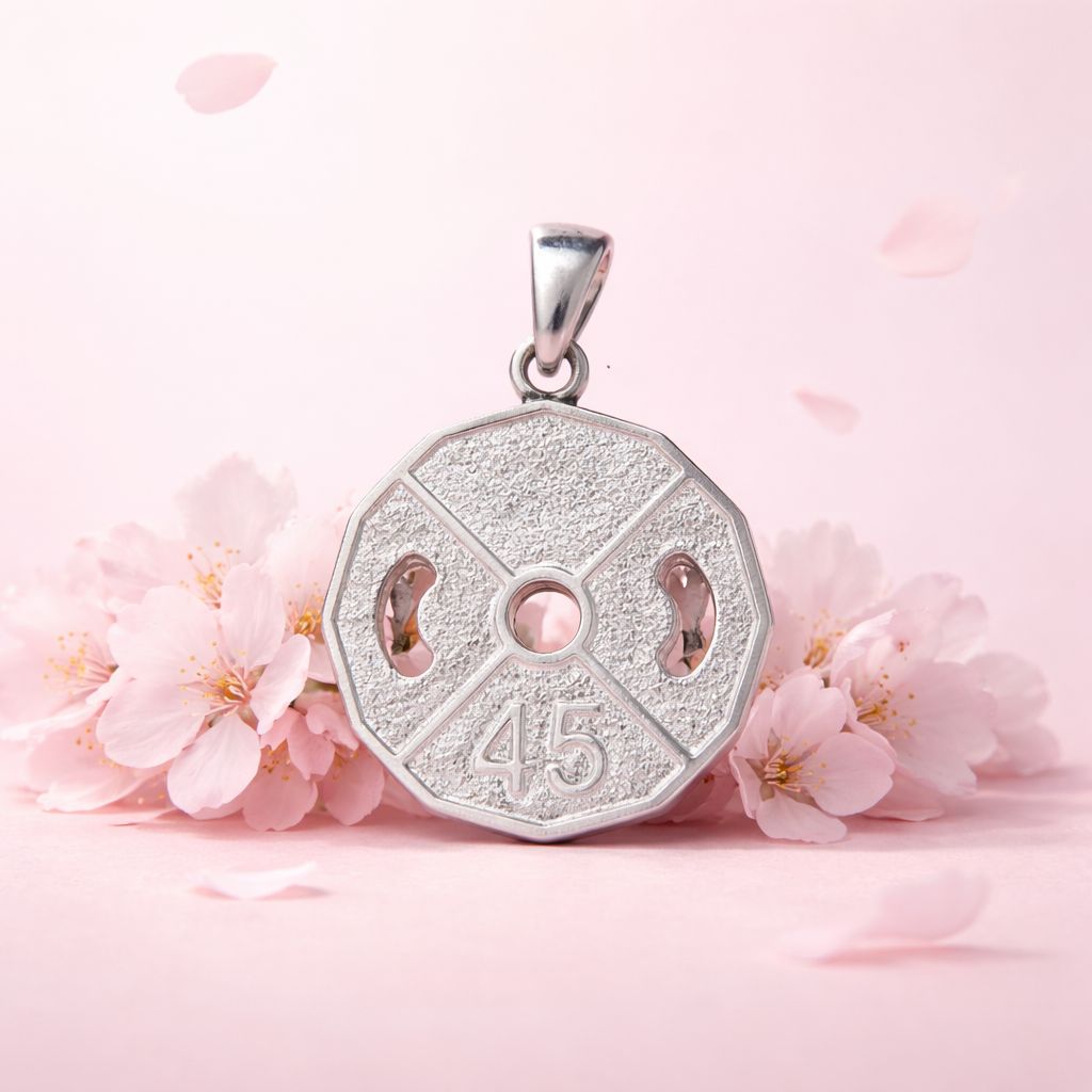 Saint Jude Pendant with Green Zirconias, 3cm, in Mexican 925 Silver, ideal for chains of 3 mm or less