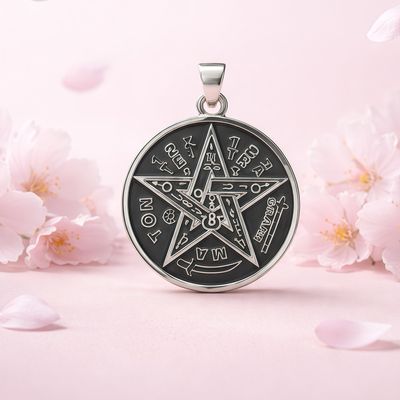 Heart Pendant with Zirconias and Pink Flower in Mexican 925 Silver, measures 2cm, ideal for chains of 3mm or less.