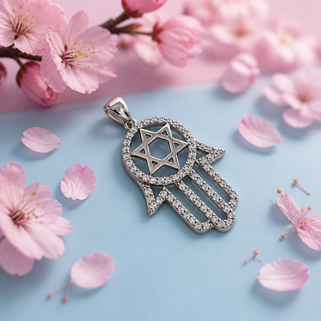 Dije Mano de fatima micropabe Plata Italiana, midecm, ideal para cadenas 2mm o menos