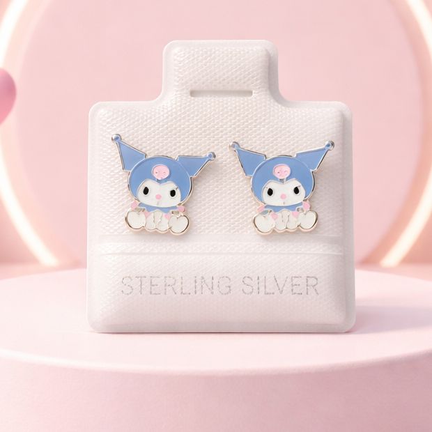 Broquel Gatita con Gorrito esmaltada en plata 925 MX