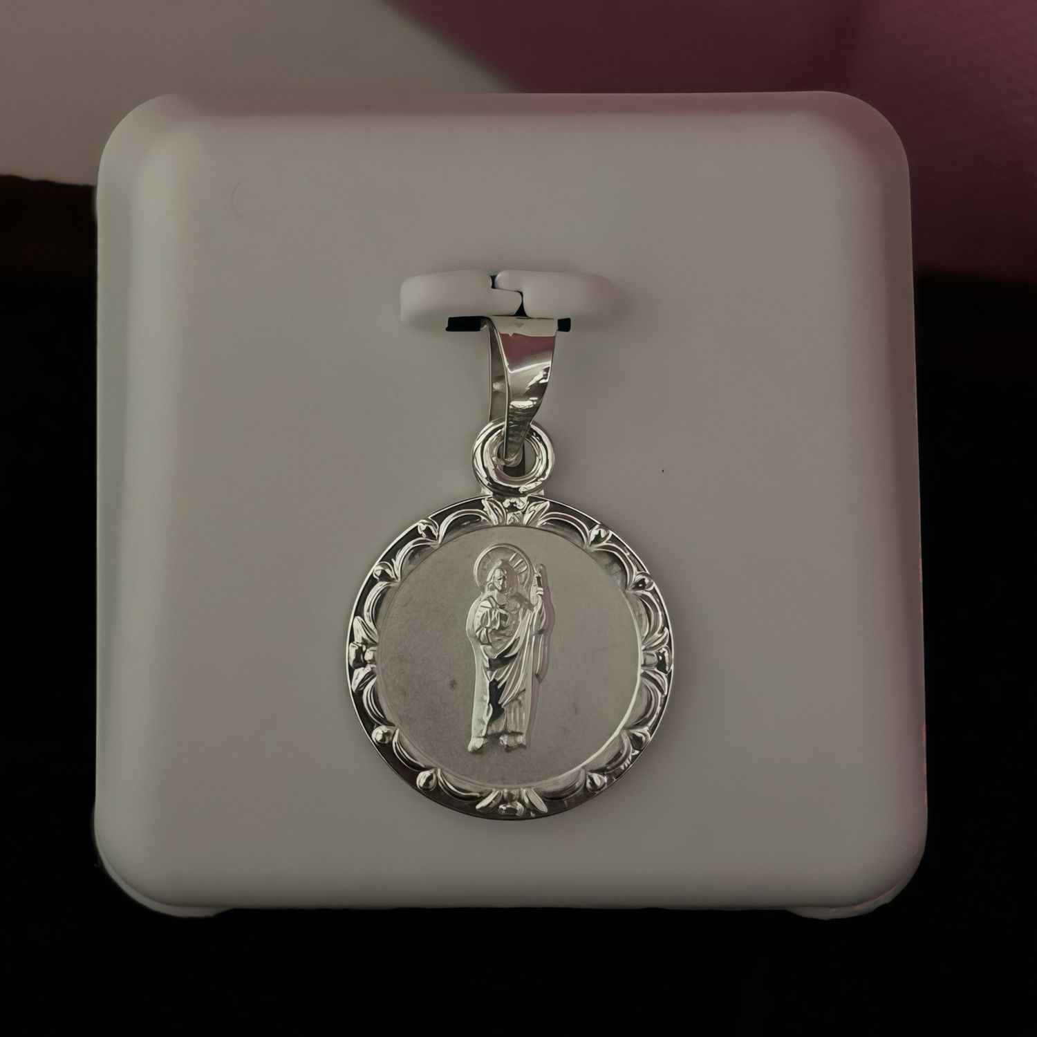 Medalla mini San Judas, mide 1cm, Plata mexicana 925