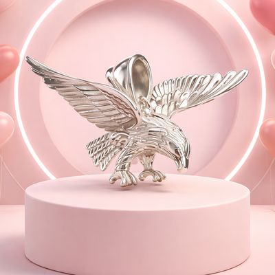 Dije aguila 3d mide 4 CM, Plata Mexicana 925