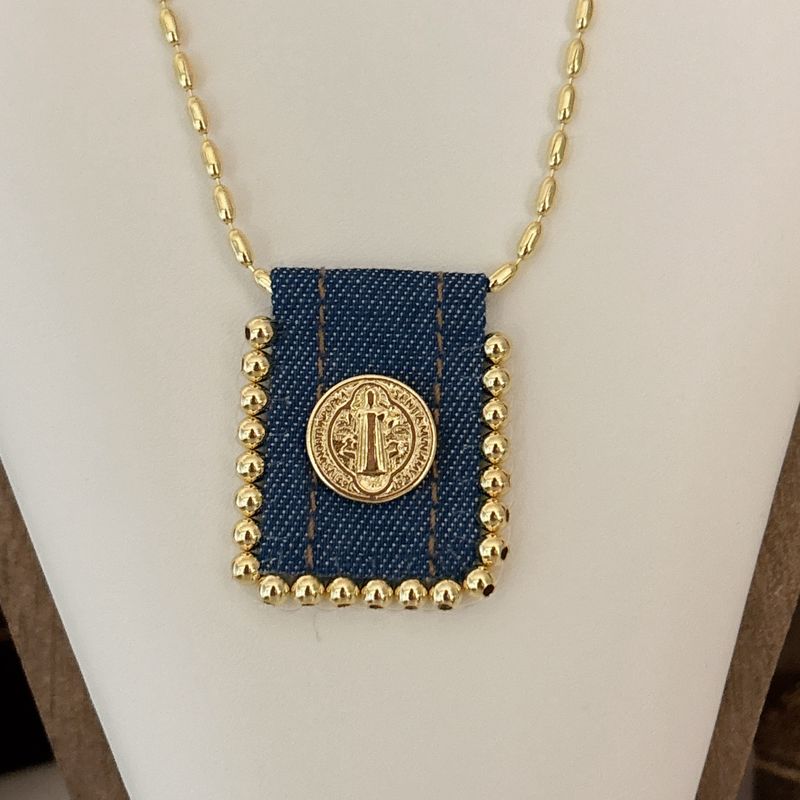 Collar Escapurario Demi Brass Plated San Benito