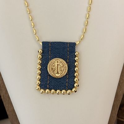 Collar Escapurario Demi Brass Plated San Benito