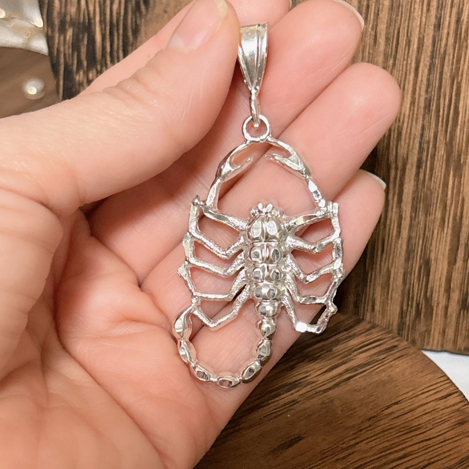 Dije Alacran mide 8cm, Plata Mexicana 925